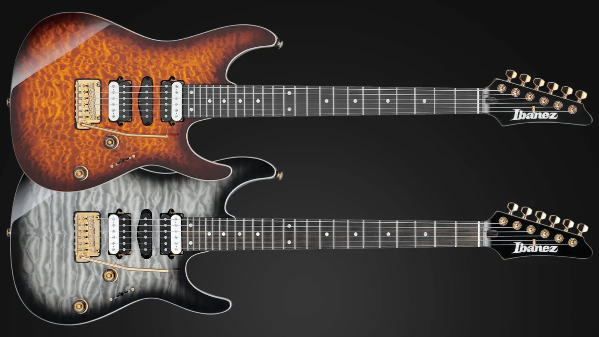 Ibanez AZ47P1QM Premium (Dragon Eye Burst and Black Ice Burst)